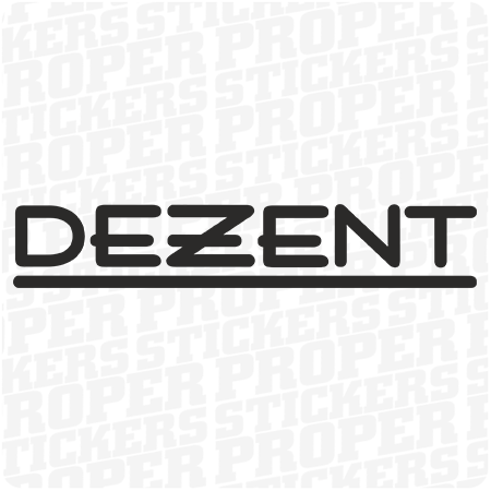 DEZENT - naklejka