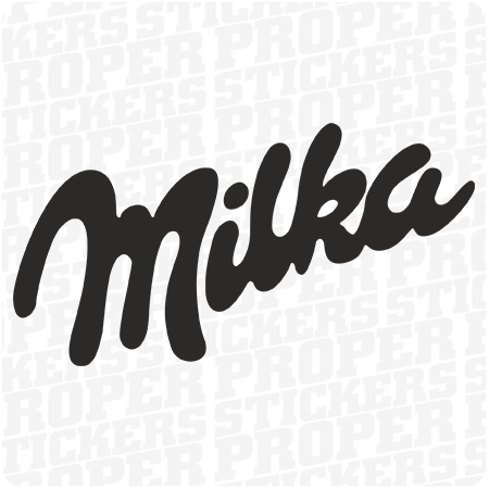 MILKA - naklejka