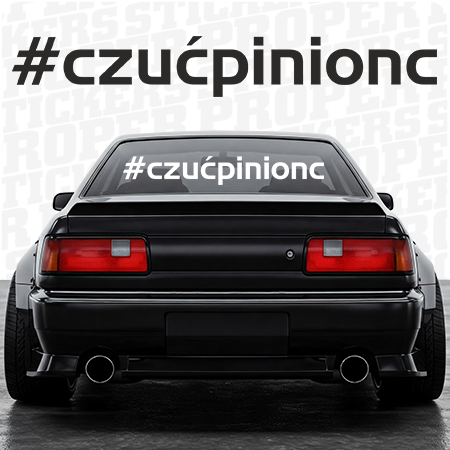 #czućpinionc - naklejka